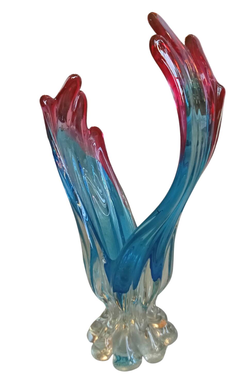 Large Murano cut vase