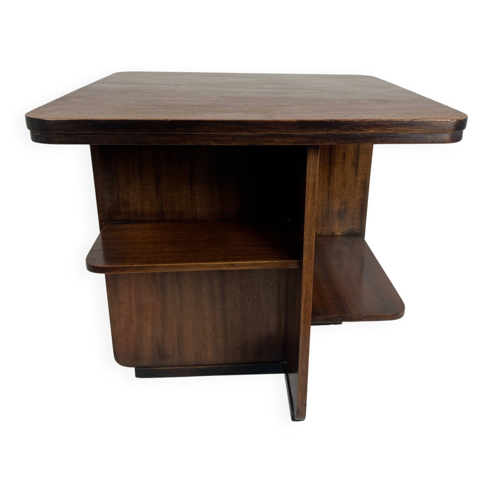 Antique art deco book / side table by Waring & Gillow, England c.1930