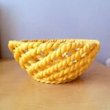 Woven ceramic fruit bowl, Antheor 1960.