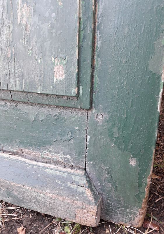 door 80x213cm Old oak glazed landing