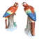 Pair of porcelain parrots Sitzendorf – Germany