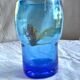 Saisissant vase  pâte de verre bleue / Bob le Bleïs/ Verrerie Maure-Vieil