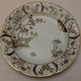 Lot de 11 assiettes  et 11 coupelles en faïence modèle Nankin