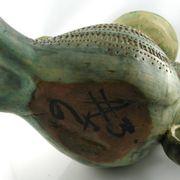 Monogrammed stoneware candlestick – Françoise Chedeville (1940)