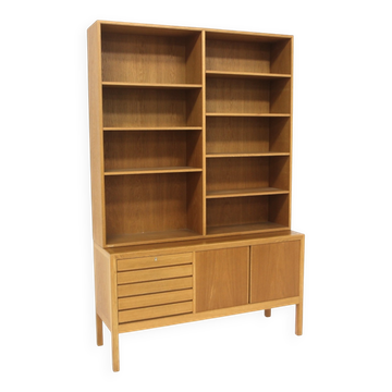 Scandinavian oak library, Alf Svensson, Sweden, 1960