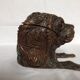 Carved wood inkwell Swiss dog
