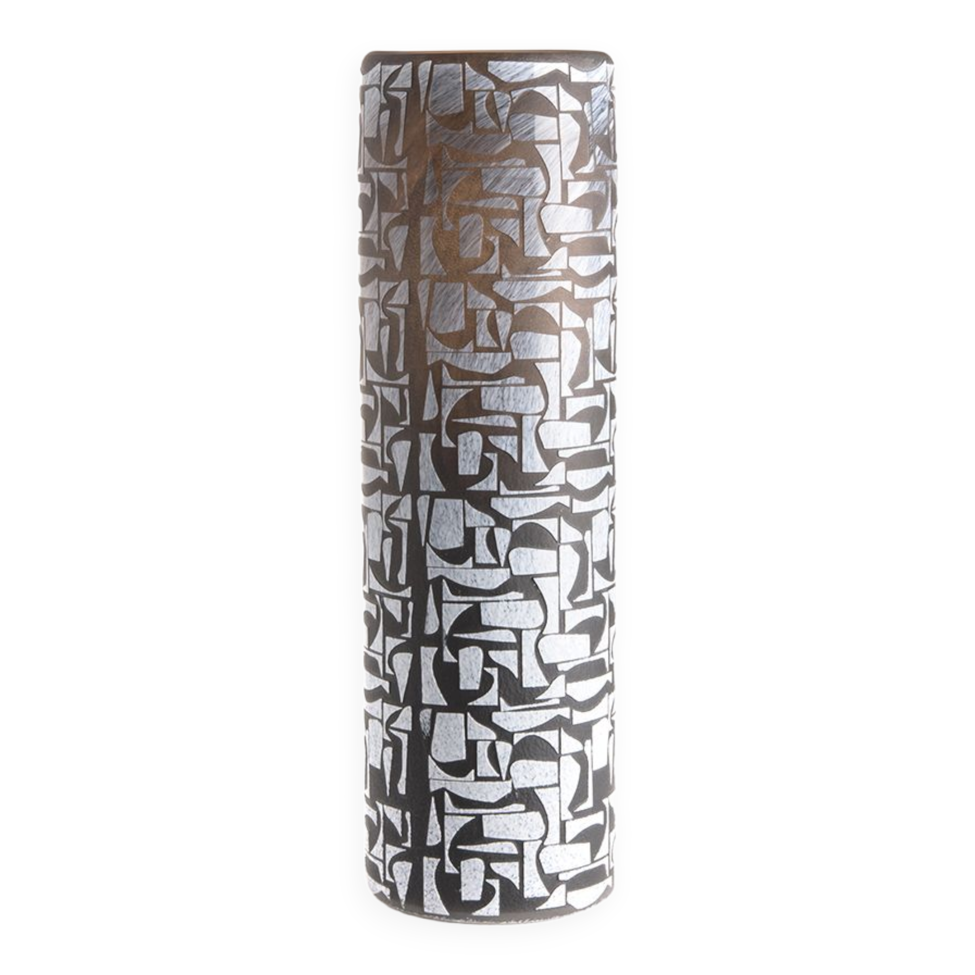 Black and white pot cover