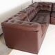 Modular leather sofa