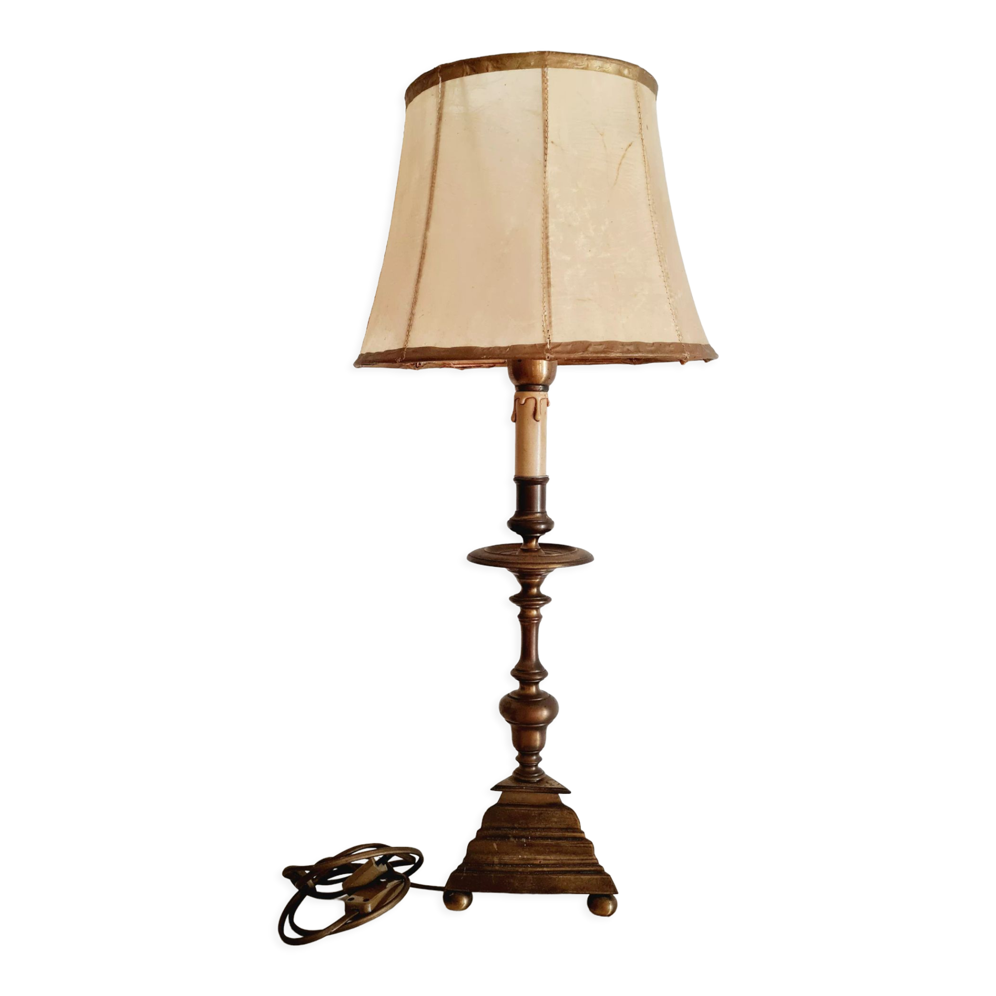 Antique brass lamp