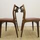 Dining room set in rosewood with table and 4 chairs, 1960s.