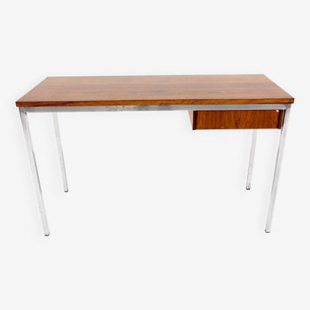 Bureau scandinave en palissandre et en métal, Suède, 1960