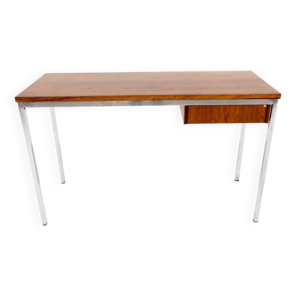 Bureau scandinave en palissandre et en métal, Suède, 1960