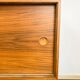 Buffet by Lothar Wegner, walnut with a black top, vintage from the 1960s.