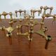Gold-Plated Candleholders by Ceasar Stoffi & Fritz Nagel for BMF, 1960s, Set of 12