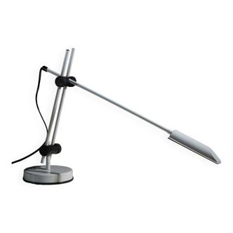 Veneta Lumi White Desk Lamp with Black Parts, 1980s