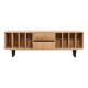 Vinyl Record Storage Cabinet Oak "Nolana"