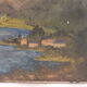 Oil on cardboard - Paysage de Montagne Duingt 1937 Lac d'Annecy