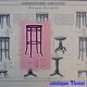 Thonet top bistro stool 1900 original state