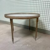 Marble and brass coffee table