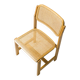 Dining chair by Zenon Baczyk, produced by GFM, Poland, 1970s, natural cane