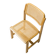 Dining chair by Zenon Baczyk, produced by GFM, Poland, 1970s, natural cane