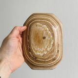 Empty pocket bowl, soap dish in marbled stone effect