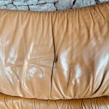 Leather and wood lounge of the Maison Regain 1950s/60s