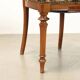 Chaises anciennes en noyer avec assise rembourrée, décoration florale, XIXe siècle