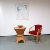 Classic Mid-Century Regency Bamboo Dining Table by McGuire