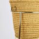 Carl Auböck II paper basket in raffia and brass, umbrella stand, 1950s