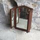 Art Deco wall triptych mirror - marquetry - early 20th century