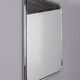 Vintage 1970s wall mirror in chrome-plated metal, italian design