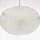 Lustre Kalmar Discus en Verre Texturé et Nickel Midcentury, Autriche, Années 1950