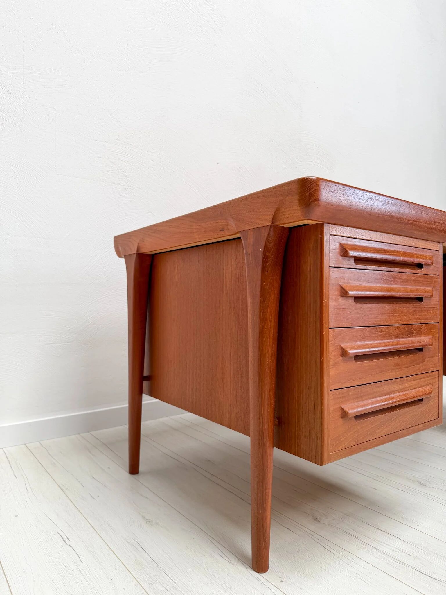 1960s Danish design teak executive writing desk by Ib Kofod-Larsen