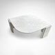 Carrara marble teardrop coffee table Germany 1980s