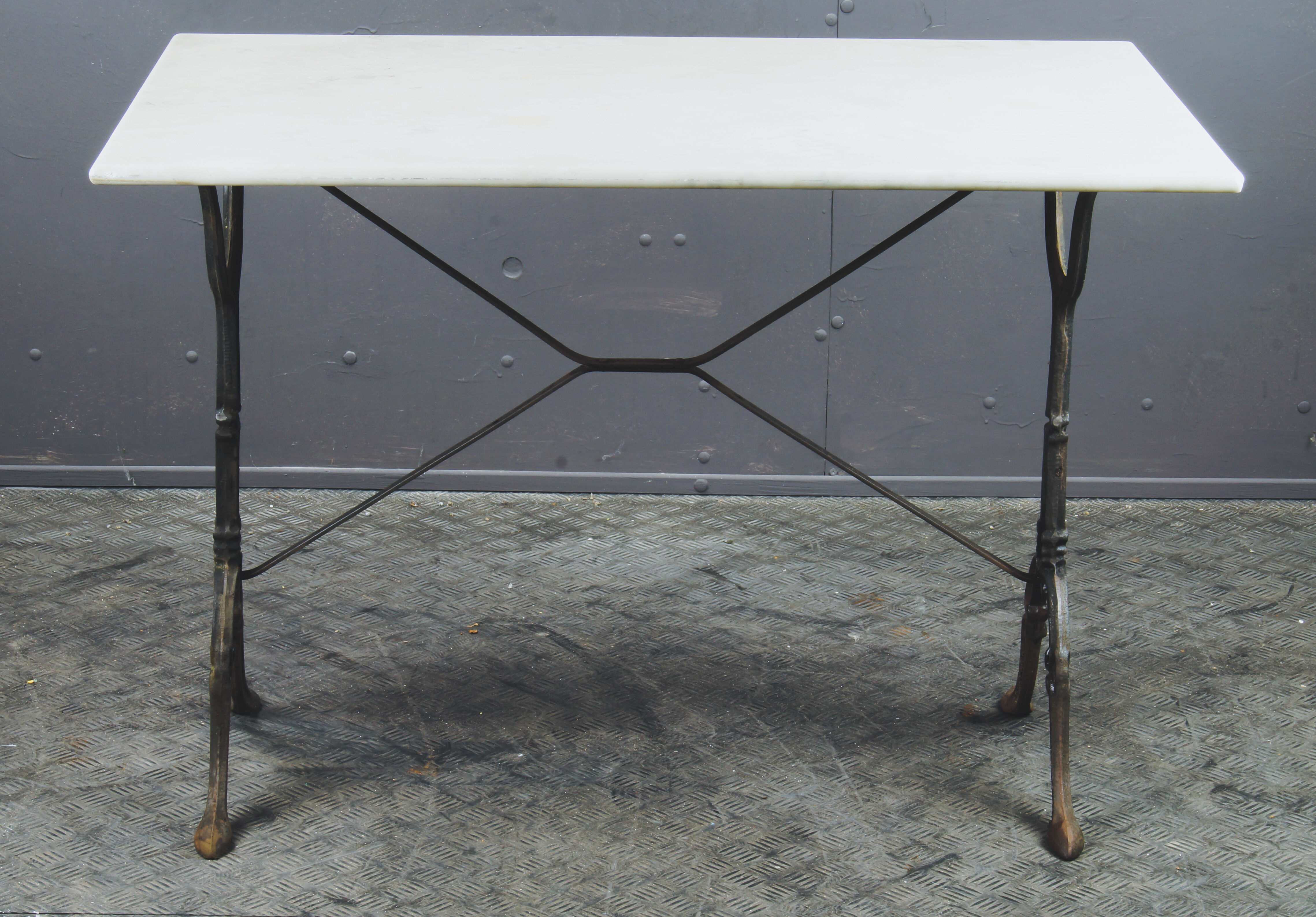 Garden table marble top XXth