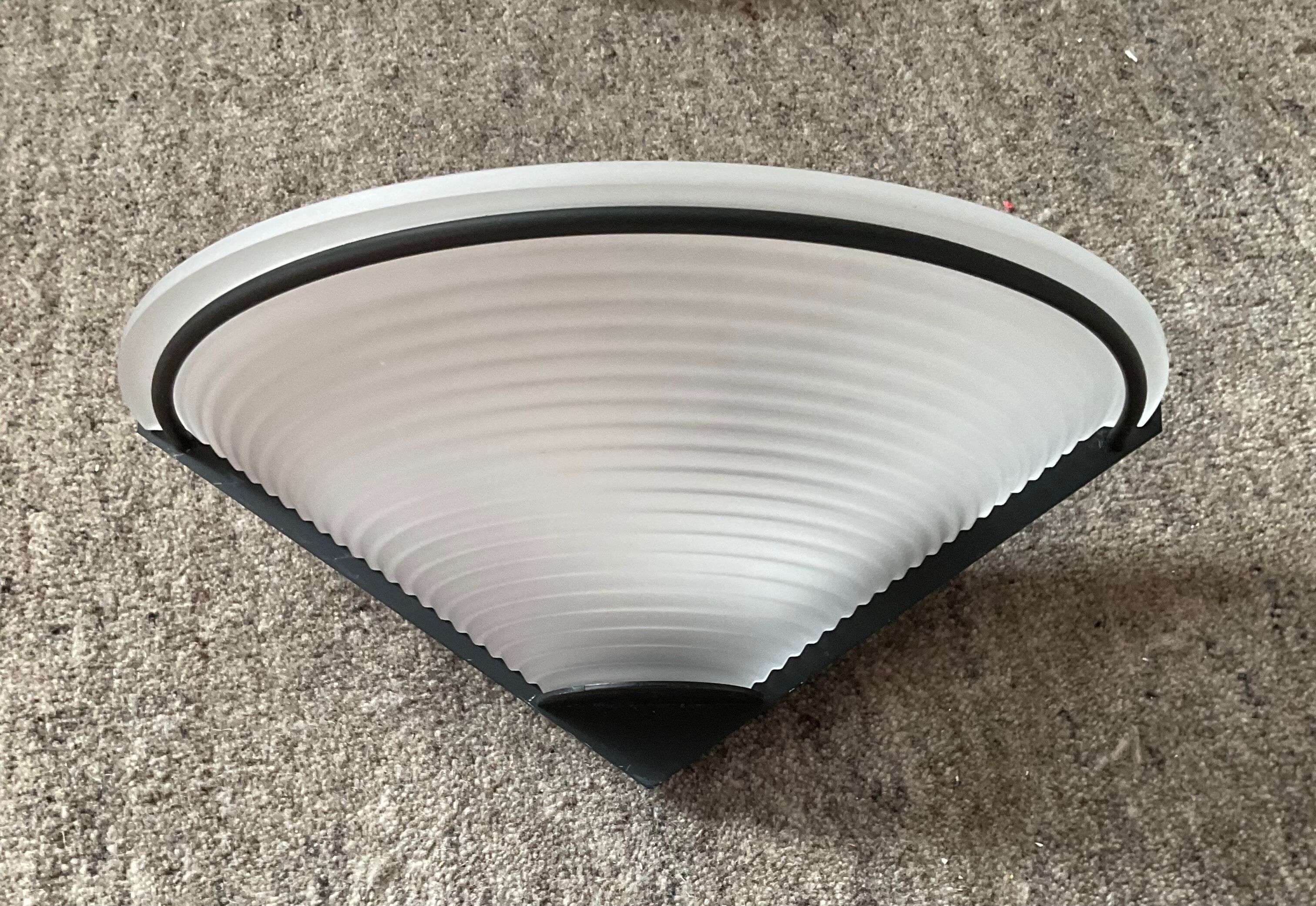 Series of 3 Italian wall lamps 70s
