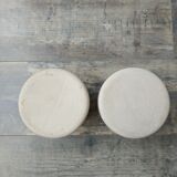 Duo of stoneware pots