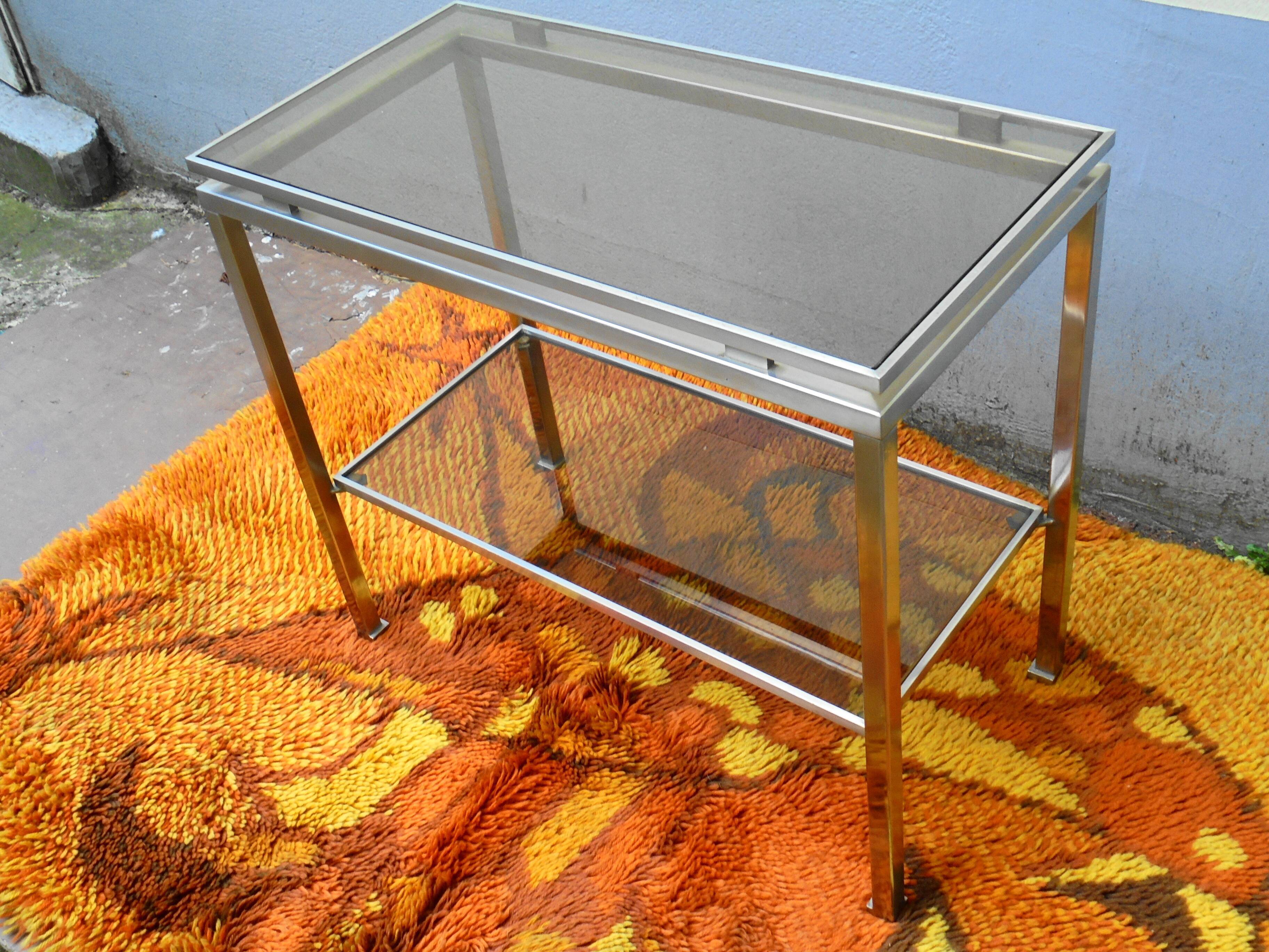 Console 2 trays of the Maison Jansen by Guy Lefevre années 50/60