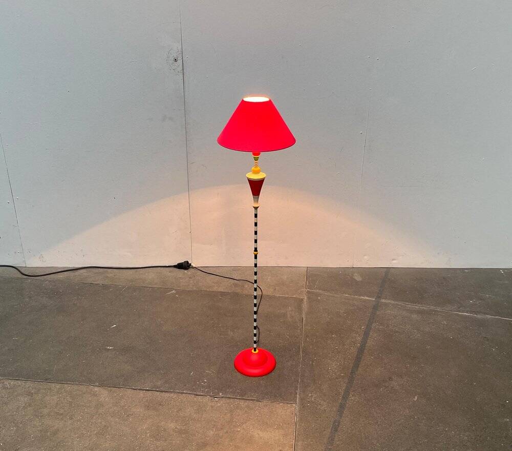 French vintage floor lamp by Olivier Villatte, 1980s.