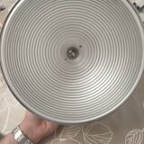 Vintage chrome metal pendant – 1970s design