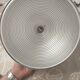Vintage chrome metal pendant – 1970s design