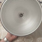 Vintage chrome metal pendant – 1970s design