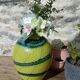 Two-tone blown glass vase, 70s