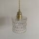 Suspension with vintage glass globe