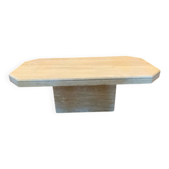 Travertine coffee table
