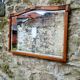 Vintage Oak Wall Mirror Highly Detailed hand Carved