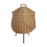 Travailleuse vintage en osier