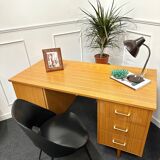 Vintage desk with spindle legs