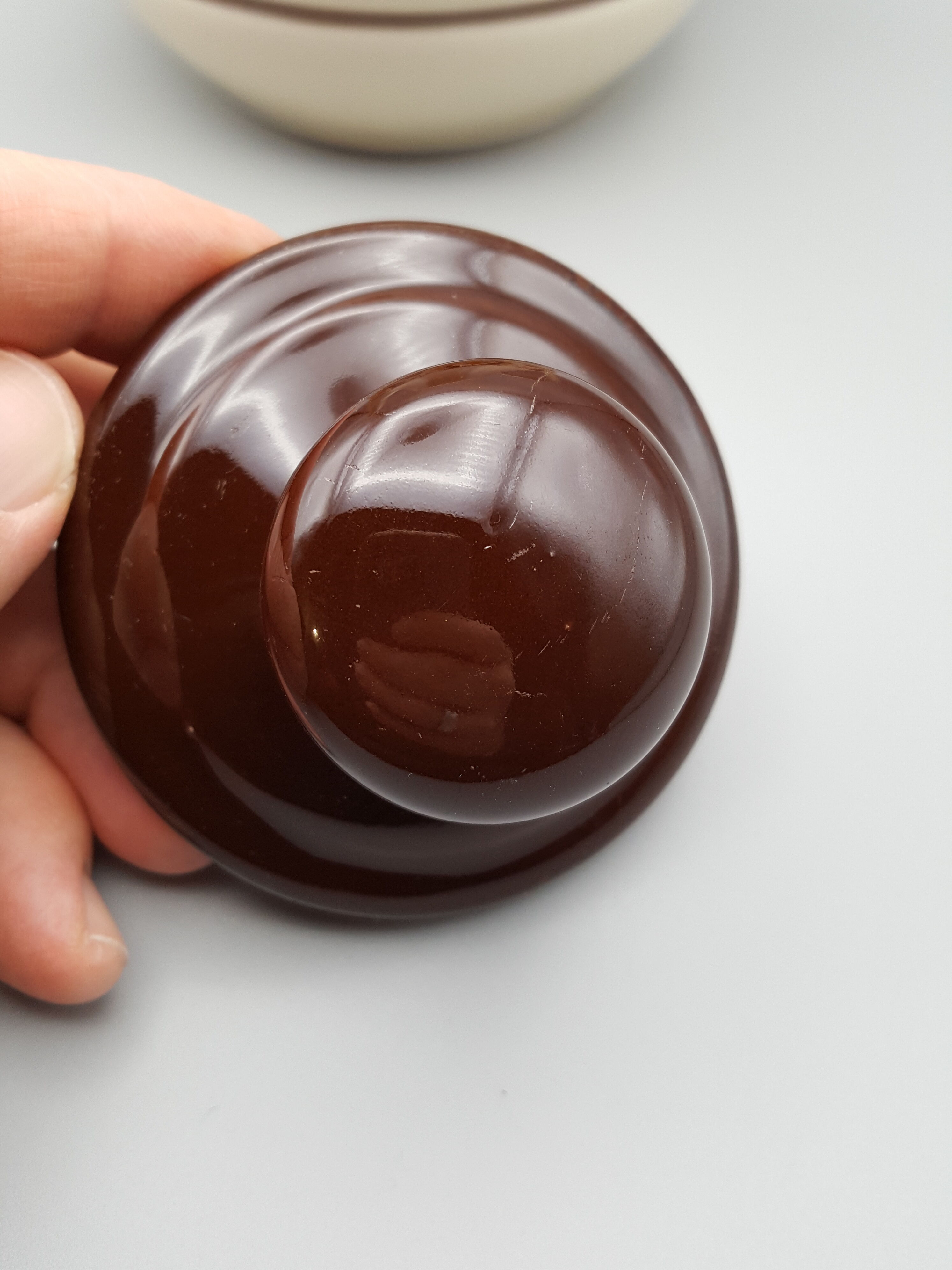 Coffee tea maker with 3 mugs cups Porcelain and fire Jet Nomar